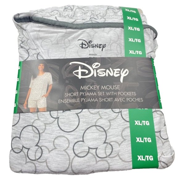 DISNEY Women's PJ's X-Large XL Mickey Mouse Pajamas 2-Piece Lounge Wear NWT - Picture 1 of 6